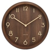 Karlsson 6021DW ceas de perete design, maro,diametru 30 cm