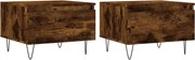 vidaXL Mese de cafea 2 buc. stejar fumuriu 50x46x35 cm lemn compozit
