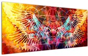 Tablou - Merkaba cu aripi, abstracție (120x50 cm)