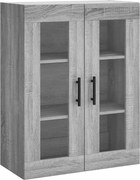 vidaXL Dulap montat pe perete, gri sonoma, 69,5x34x90 cm