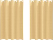 vidaXL Perdele Opaque cu Inel 2 pcs Bej 175 x 140 cm Poliester