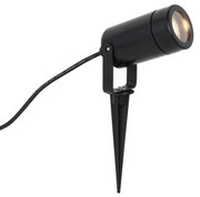 Spot cu țăruș negru reglabil IP65 - Solo Eco
