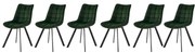 Set 6 scaune K332 velvet verde