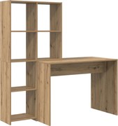 vidaXL Birou Stejar Artizanal 138,5 x 55 x 143 cm Lemn compozit