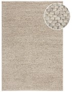 Covor gri deschis țesut manual din amestesc de lână 160x230 cm Minerals – Flair Rugs