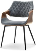 Scaun Rolf K (gri + negru). Promo -11%. 1111258