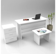 Set mobilier pentru birou Libepi 3 (alb) . 1094452