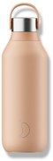 Sticlă termos Chilly's Bottles - portocaliu piersică 500 ml, colecția Series 2