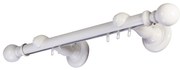Galerie lemn perdea Globo Simple 35mm cu aluminiu