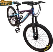 Bicicleta Caraiman, roti 26 inch, cu dubla suspensie, frane pe disc, cameleon