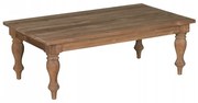 Masuta de cafea dreptunghiulara din lemn 130x75x45 cm maro deschis