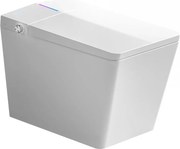 Smart WC 601 - Vas toaletă inteligentă cu Bideu Integrat, Rezervor Independent de Apă, Afișaj LED, Telecomandă, Spălare Automată, Deschidere/Închidere automată, Șezut Încălzit și Uscare aer cald, Ceramică, Alb