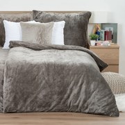 Lenjerie de pat din microflanelă 4Home gri, 140 x 200 cm, 70 x 90 cm