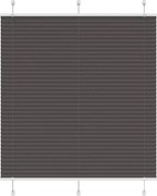 vidaXL Jaluzea plisată negru 115x150 cm Lățime țesătură 114,4 cm