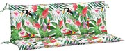vidaXL Perne bancă de grădină, 2 buc., multicolor, 150x50x7cm, textil