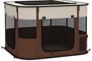 PawHut Țarc pliabil pentru câini cu geantă de transport pentru interior/exterior, Gri | Aosom Romania