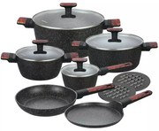 Set oale si tigai cu capace si tigai 16/20/24/28/24/24 CM Klausberg KB7831, antiaderente, curatare usoara