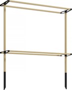 Outsunny Spalier metalic flexibil pentru fructe de pădure: zmeură, mure &amp; afine – spalier extensibil | Aosom Romania