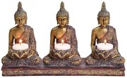 Suport Buddha pentru 3 lumanari 29/17/8 cm