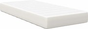 vidaXL Saltea de pat cu saltea Crem 90 x 200 cm țesătură