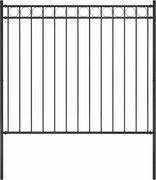 vidaXL Gard de grădină Assen oțel 1,7x1,5 m negru