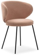 Set de scaune de sufragerie roz deschis 2 buc. tapițat Rush – Marckeric