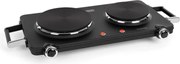 Klarstein Cookorama, plită electrică dublă, 1900 – 2250 W, 150/180 mm Ø, 5 nivele, neagră