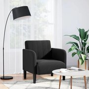 vidaXL Canapea Scaun cu Cotiere Negru 54 cm Catifea