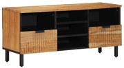 vidaXL Cabinet TV cu raft Maro 100 x 33.5 x 46 cm Lemn masiv de acacia