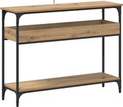 vidaXL Masă de consolă stejar artizanal 100 x 29 x 75 cm Lemn compozit