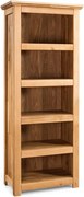 Bibliotecă lemn masiv înaltă Lucca, 81 × 207 × 48 cm