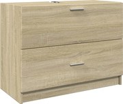 vidaXL Dulap de chiuvetă, stejar sonoma, 78x37x59 cm, lemn prelucrat