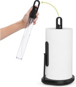 Suport de prosoape de hârtie negru mat din oțel – simplehuman