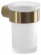 Pahar de baie GEDY PI1088 Pirenei, sticlă lăptoasă / auriu mat