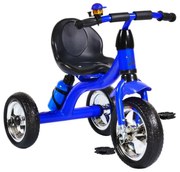 Tricicleta cu pedale NOVOKIDS™ Chavalier ,Cu sonerie si sticla de apa, max 20 kg, Roti din spuma cauciucata EVA, Cadru metalic, Dimensiuni 75X54X46
