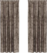 vidaXL Cortine din catifea 2 pcs Cappuccino 225 x 140 cm Catifea