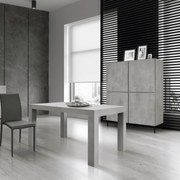 BUFET CU PICIOR METALIC - GRI CIMENT
