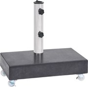vidaXL Suport pentru umbrelă, negru, 45x25x8 cm, granit