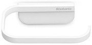 Suport hartie igienica Brabantia MindSet 1005666, Acoperit mineral, Elemente de fixare ascunse, Alb