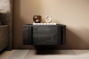 Set noptiere suspendate Verica 2 buc. - mânere cărbune/negre