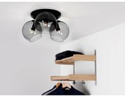 Cottex P2423SVG - Plafonieră CAPELLA, 3x E14/40W/230V, Ø 37 cm, fumuriu/negru