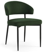 Mazzoni IRIS Verde Pădure (material Victoria 68AC) - SCAUN MODERN TAPIȚAT PENTRU SALON/SUFRAGERIE LOFT