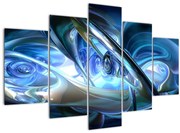 Tabloul fractalilor în albastru (150x105 cm)