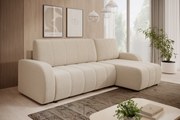 Colțar extensibil Lapios dreapta cu funcție de dormit – tapițerie boucle crem Lambi 8