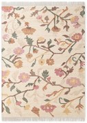 Covor crem țesut manual din iută 80x150 cm Roya Violette – Elle Decoration