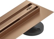 Mexen Flat 360° Slim scurgere liniară rotativă 60 cm, cupru periat - 1C41060