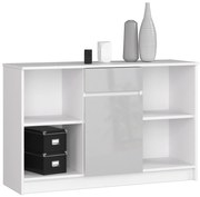 Comodă Briar (Alb + metalic lucios). 1069874