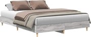 vidaXL Cadru de pat fără saltea Gri Sonoma 150x200 cm Lemn prelucrat