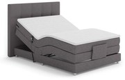 Pat electric reglabil, arcuri, gri, 120x200, MURKO NEW