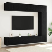 vidaXL Set comodă TV 5 pcs Stejar negru 100 x 30 x 30 cm Lemn compozit